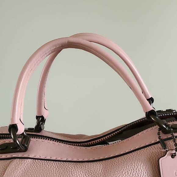 Coach  Pink Leather Satchel /crossbody bag - Picture 11 of 12
